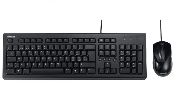 Tastatură și mouse ASUS U2000, cu fir, negru