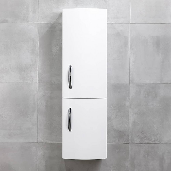 Шкаф-пенал для ванной подвесной Bayro Santi 416x1400 правый белый