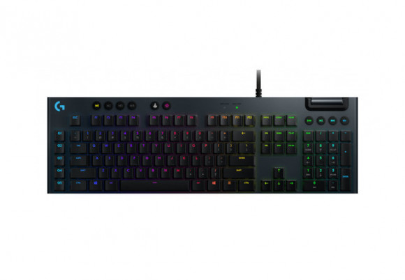 Tastatură pentru jocuri Logitech G815, mecanică, ultra subțire, GL Linear, RGB, G-Keys, control media, USB