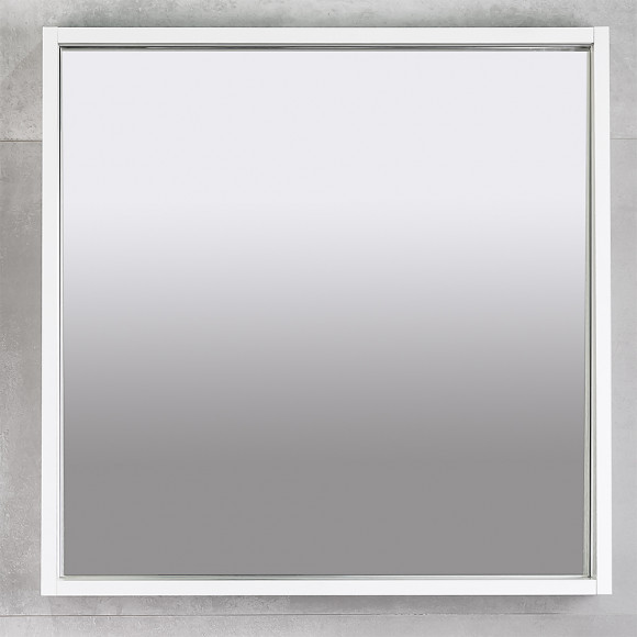 Зеркало для ванной Bayro Porto прямоугольное 700x700 LED белое структурное