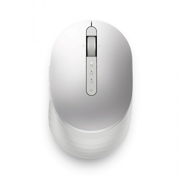Mouse fără fir Dell MS7421W Premier reîncărcabil, optic, 4000 dpi, 2,4 GHz/BT, argintiu platină