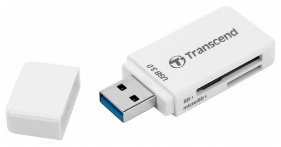 Cititor de carduri Transcend TS-RDF5, USB tip A, alb