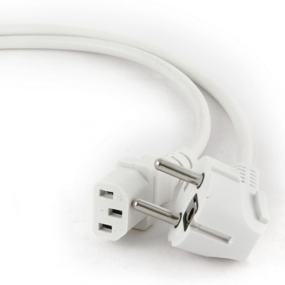 Cablu de alimentare Cablexpert PC-186W-VDE, 1,8 m, alb