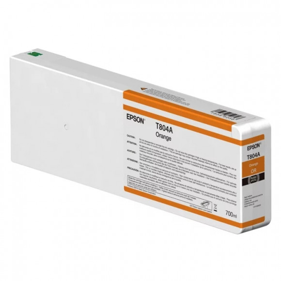 Cartuș de cerneală Epson T804 UltraChrome HDX/HD, C13T804A00, portocaliu