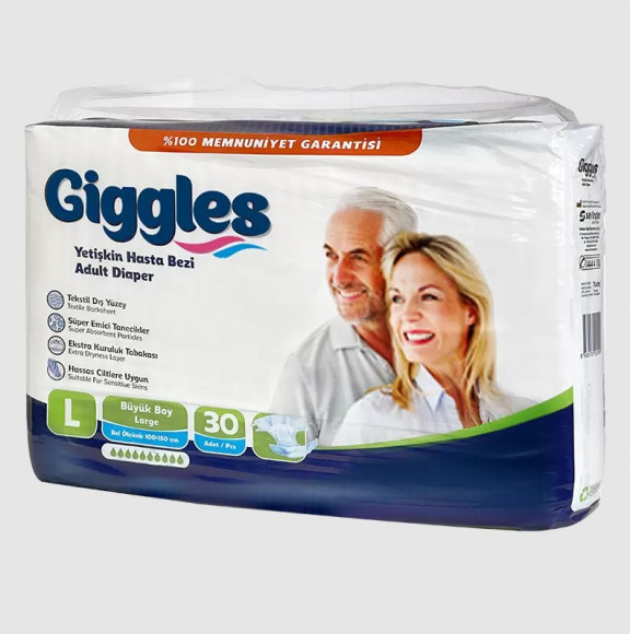 Подгузники для взрослых GIGGLES Jumbo Adalt Diaper р. L 30 шт.
