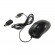 Mouse SVEN RX-112, Optical, 1000 dpi, 3 buttons, Ambidextrous, Black, USB+PS/2