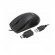 Mouse SVEN RX-112, Optical, 1000 dpi, 3 buttons, Ambidextrous, Black, USB+PS/2