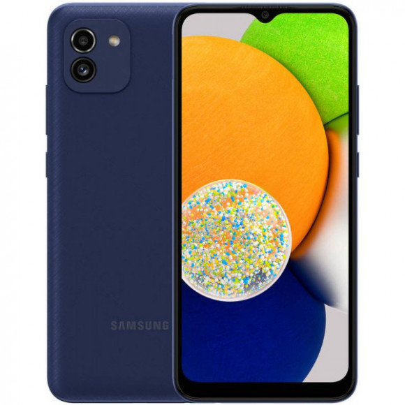 Смартфон Samsung Galaxy A03, 32Гб/3GB, Синий