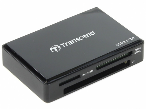 Cititor de carduri Transcend TS-RDC8, USB Type-C, Negru