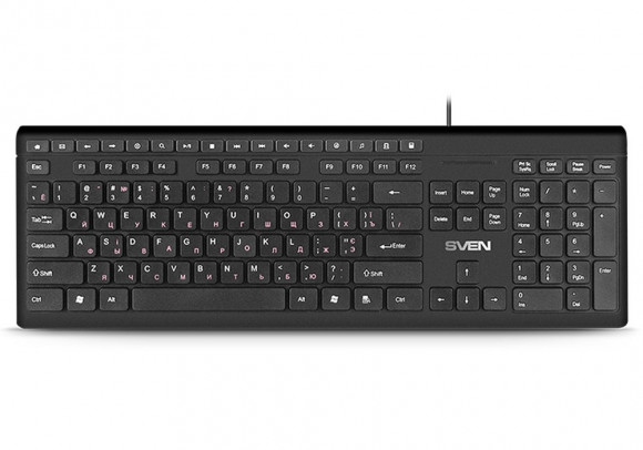 Tastatură SVEN KB-S307M, cu fir, neagră