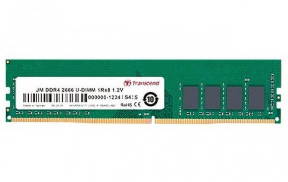 .4GB DDR4- 2666MHz Transcend PC21300, CL19, 288pin DI mm 1.2V