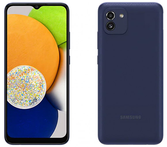 Смартфон Samsung Galaxy A03, 64Гб/4GB, Синий