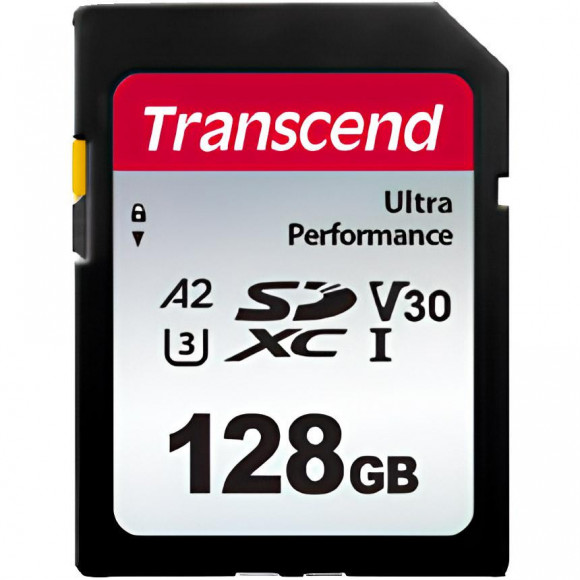 Card SDXC de 128 GB (clasa 10) UHS-I, U3, Transcend 340S TS128GSDC340S (R/W:160/90MB/s)