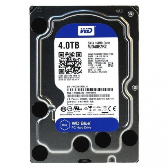 3.5 HDD 4.0TB -SATA-256MB Western Digital Blue (WD40EZAZ)