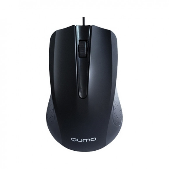 Mouse Qumo M66, optic, 1000 dpi, 3 butoane, ambidextru, negru, USB