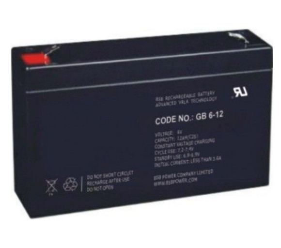 Аккумулятор для резервного питания Ultra Power GP 6V 12AH, 6В 12