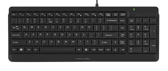 Клавиатура A4Tech FK15, Проводное, Чёрный