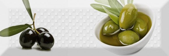 Плитка настенная Absolut Keramika Olives Decor Olives 2 100x300 глянцевая зеленый / 22