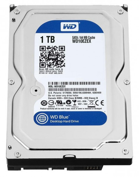 3.5 HDD 1.0TB-SATA- 64MB Western Digital Blue (WD10EZEX)