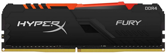 16 GB DDR4-3200 MHz Kingston FURY Beast RGB (KF432C16BB1A/16), CL16-18-18, 1,35 V, Intel XMP 2.0, negru