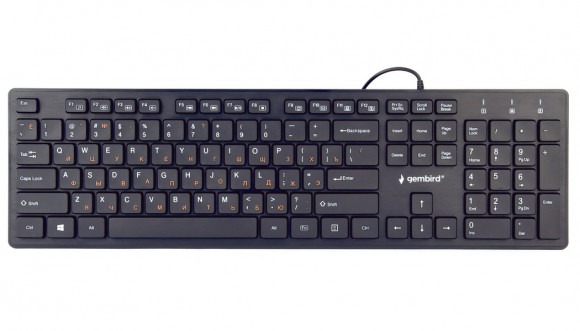 Tastatură Gembird KB-MCH-03-RU, cu fir, neagră