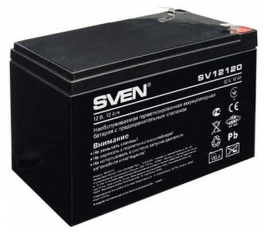 Аккумулятор для резервного питания SVEN SV-0222012, 12В 12
