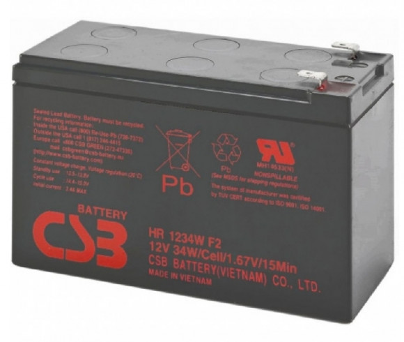 Аккумулятор для резервного питания CSB HR-1234, 12В 9