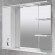 Шкаф-зеркало для ванной Bayro Allure 1000x750 левый белое